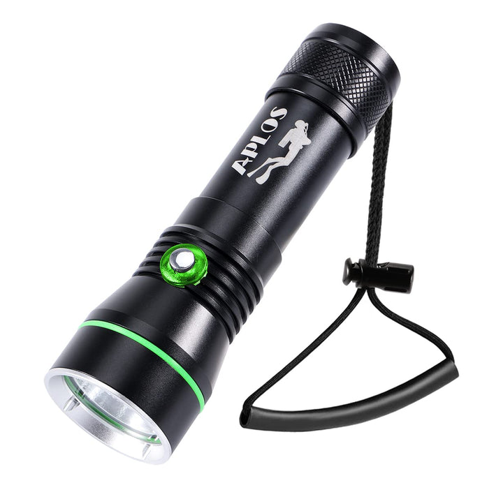 APLOS AP30 3000lm Tauchen Taschenlampe mit Betriebsanzeige, IPX8 Wasserdicht Professionelle Wiederau