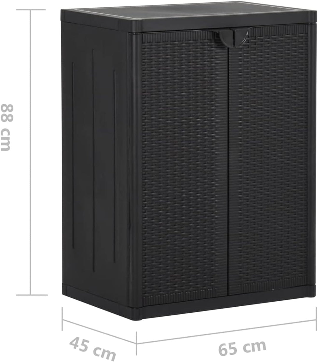 Festnight Gartenschrank Kunststoffschrank Haushaltsschrank Spindschrank Terrassenschrank Balkonschra