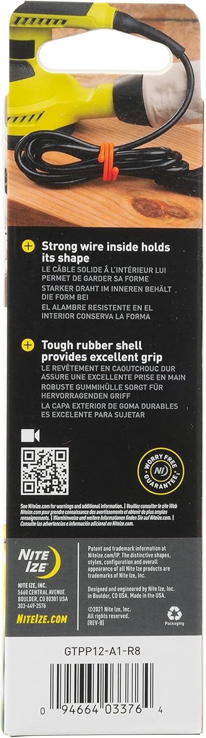 Nite Ize Gear Tie-Gr, Sortiert, 12 St. Kabelbinder, Mehrfarbig, S/12 Mehrfarbig S/12, Mehrfarbig S/1