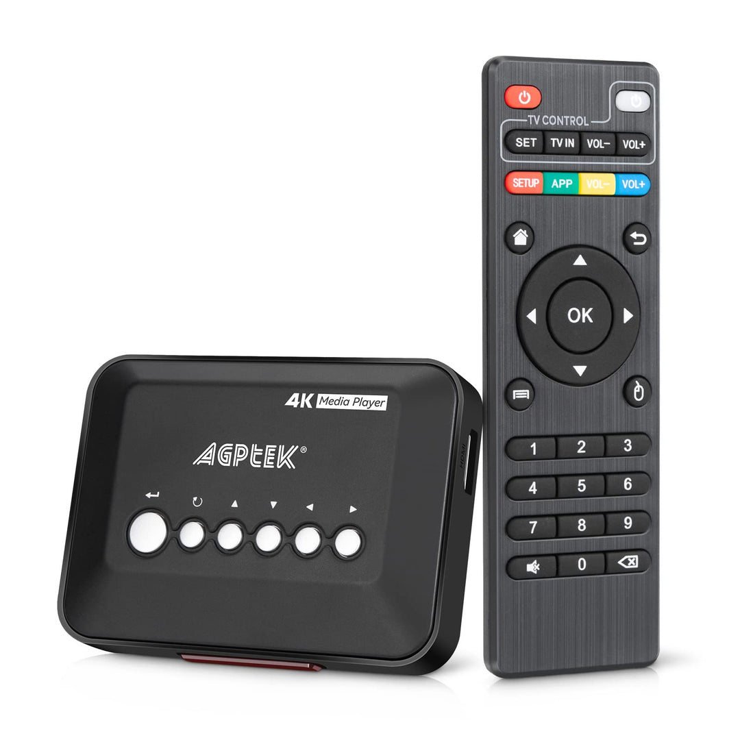 AGPTEK 1080P Full HD Digital Multi TV Mediaplayer Medienspieler Medienspieler mit Fernbedienung für
