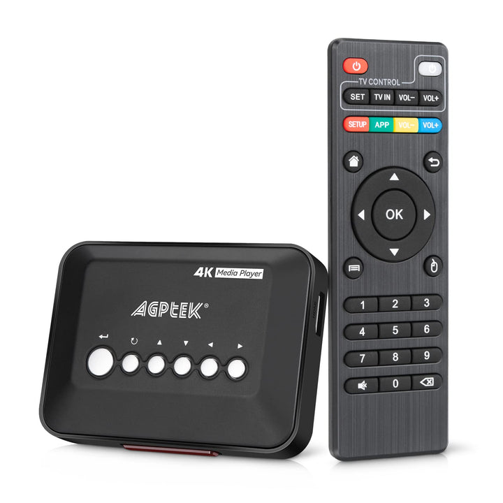 AGPTEK 1080P Full HD Digital Multi TV Mediaplayer Medienspieler Medienspieler mit Fernbedienung für