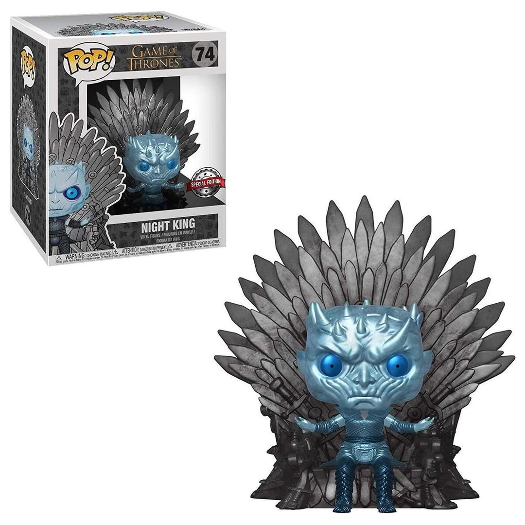 Funko Deluxe Pop! Game of Thrones – Night King Thron aus Vinyl, metallisch