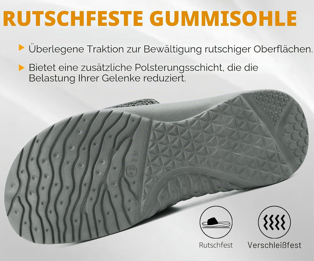 ONCAI Dusch Badelatschen Herren mit Klettverschluss Offener Zeh Sports Badesandalen Sommer Freizeit