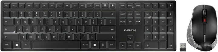 CHERRY DW 9500 Slim, kabelloses Tastatur- und Maus-Set, Internationales Layout (QWERTY), Bluetooth-