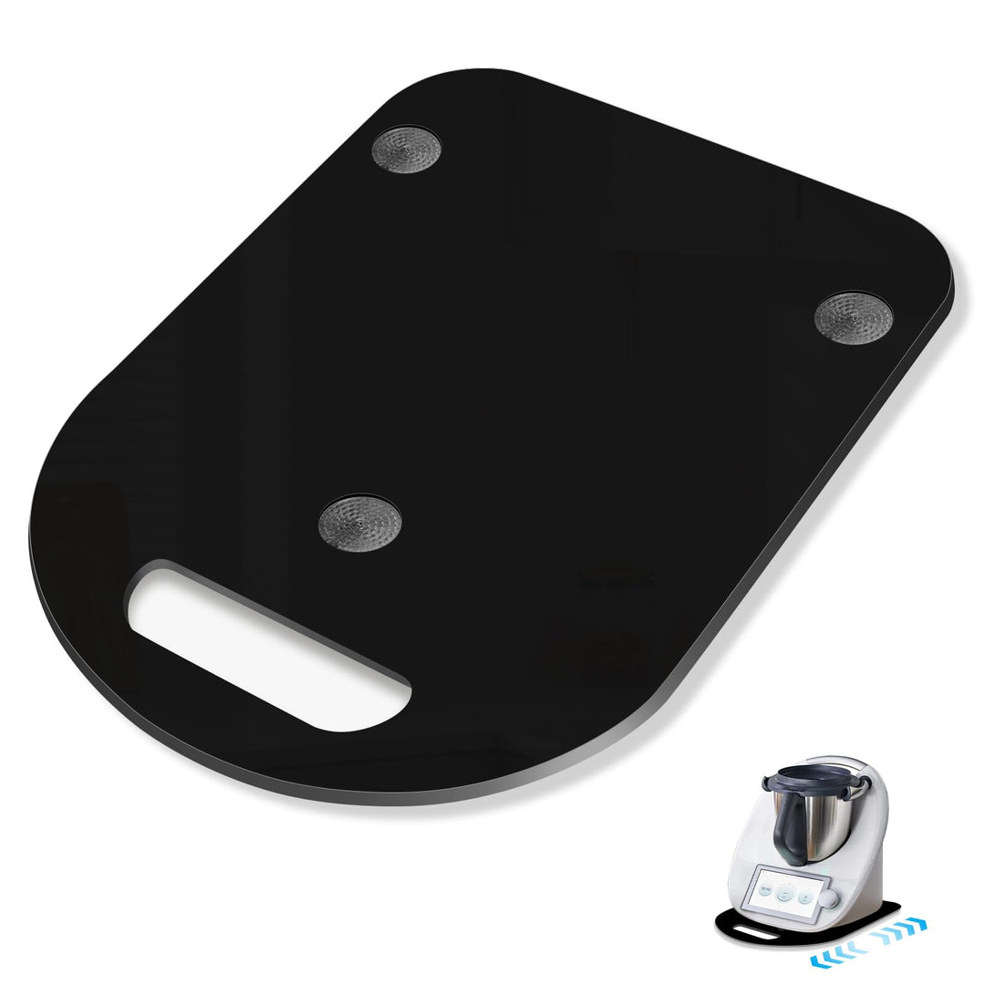 Ohano Gleitbrett für Thermomix TM6/TM5 Leicht Gleitendes,Brett für Thermomix mit Rollen, Acryl Rollb