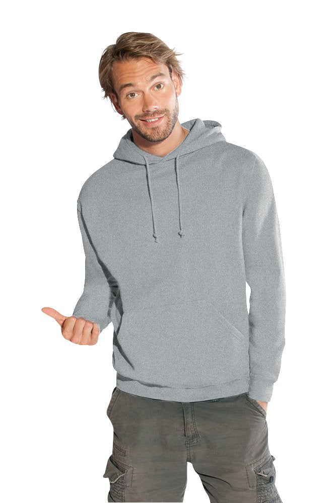Basic Hoodie 80-20 Plus Size Herren, Sportgrau, XXXL