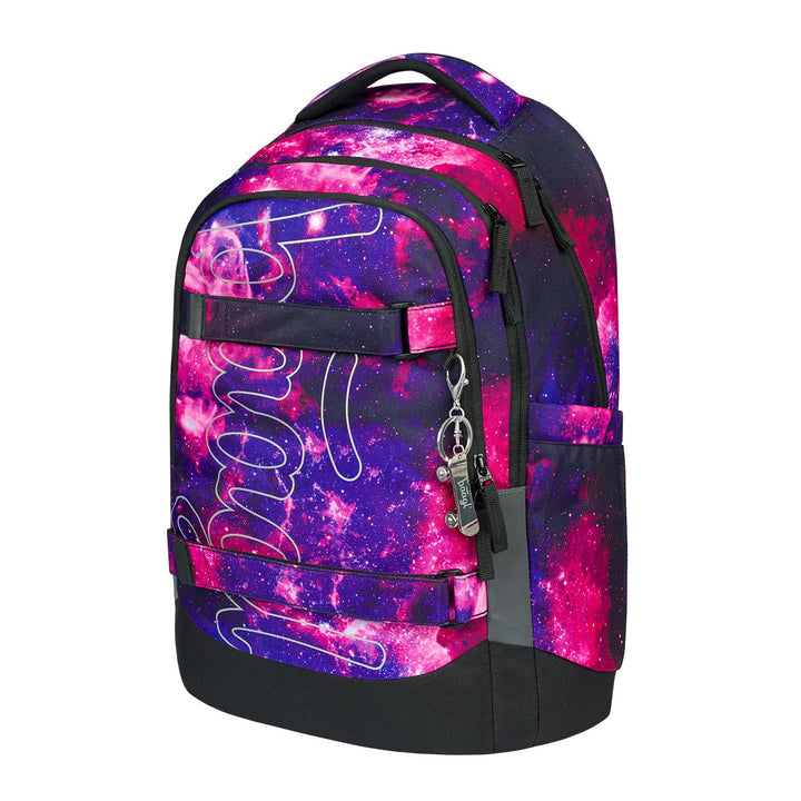 Baagl Schulrucksack für Jungen Mädchen Teenager - Skate Max - Skateboard Rucksack - Kinderrucksack m