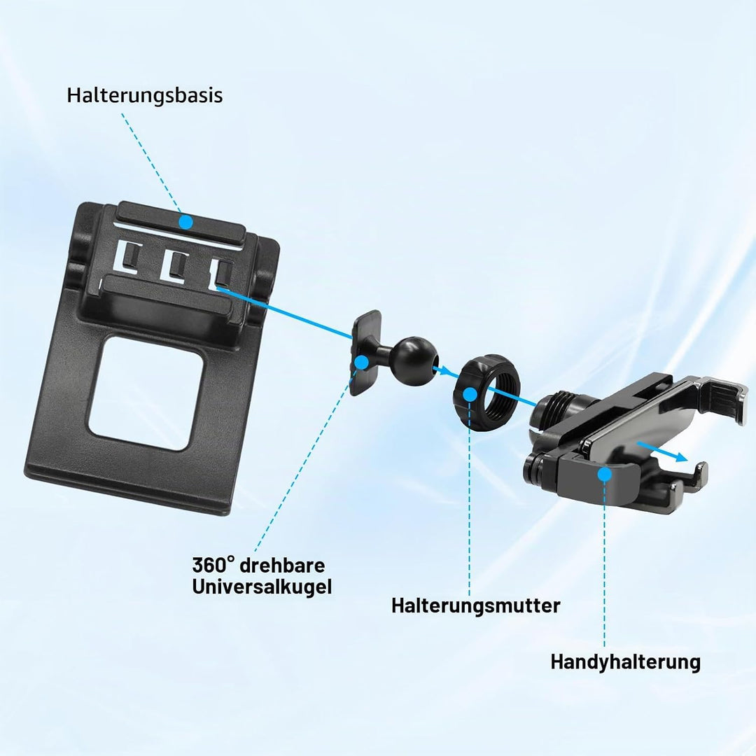 TTCR-II Kompatibel mit Handyhalterung Audi A4/S4 B8 2008-2015, A5/S5 8T 2008-2016, A4 B8 Smartphone