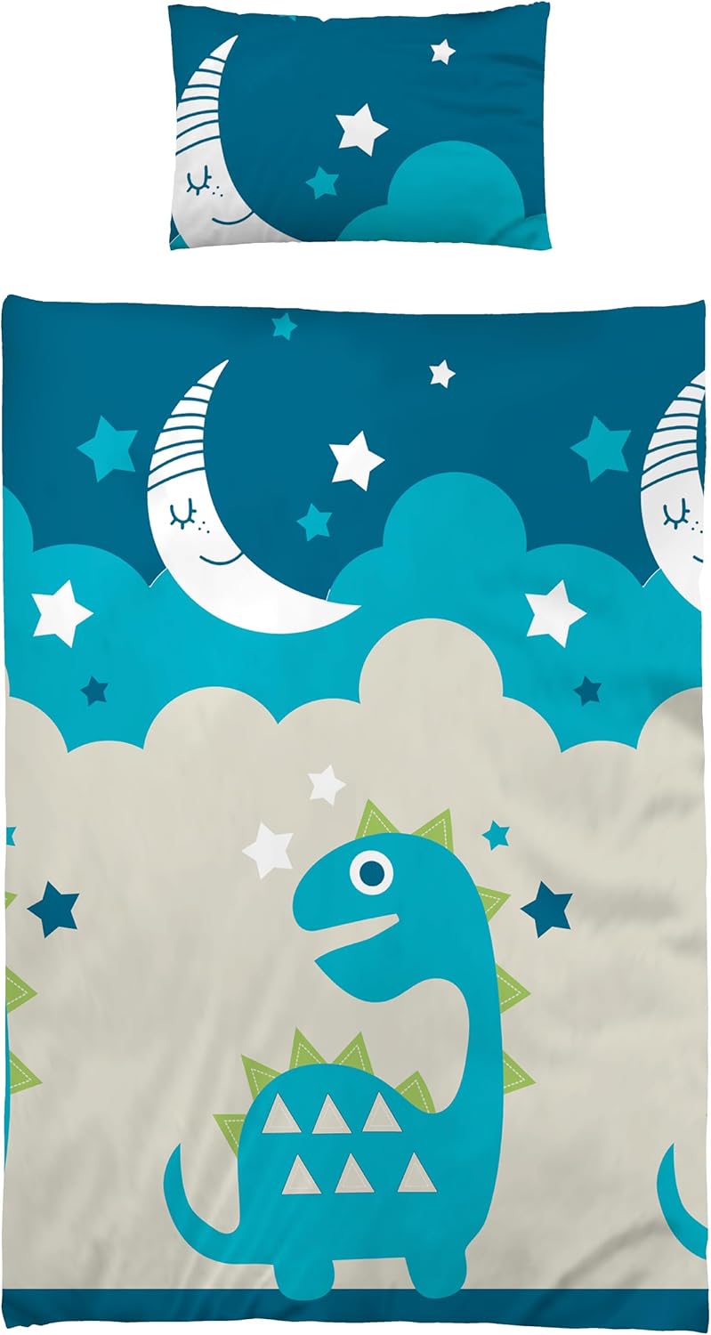 BaSaTex Kinder Baby Bettwäsche Set für Mädchen und Jungen | 100x135 cm + 40x60 cm | 100% Baumwolle R