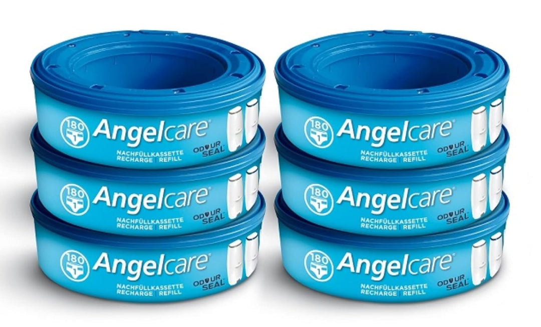 Angelcare Windeleimer Nachfüllpack Plus 6er Pack Lot de 6, Lot de 6