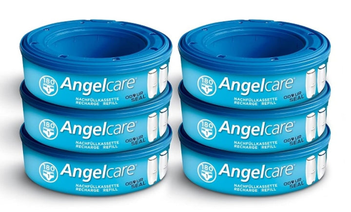 Angelcare Windeleimer Nachfüllpack Plus 6er Pack Lot de 6, Lot de 6