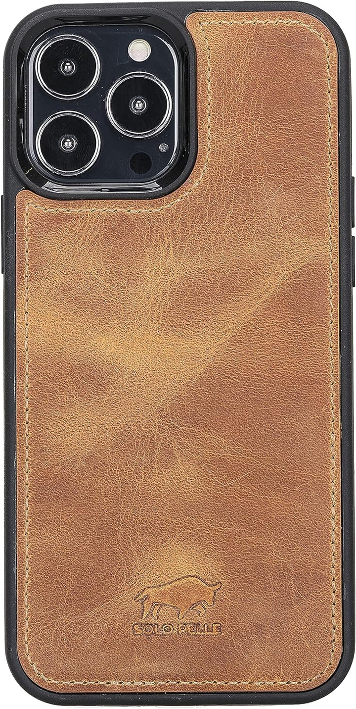 Solo Pelle Lederhülle für das iPhone 13 Pro Max in 6.7 Zoll Stanford Case Leder Hülle Ledertasche Ba