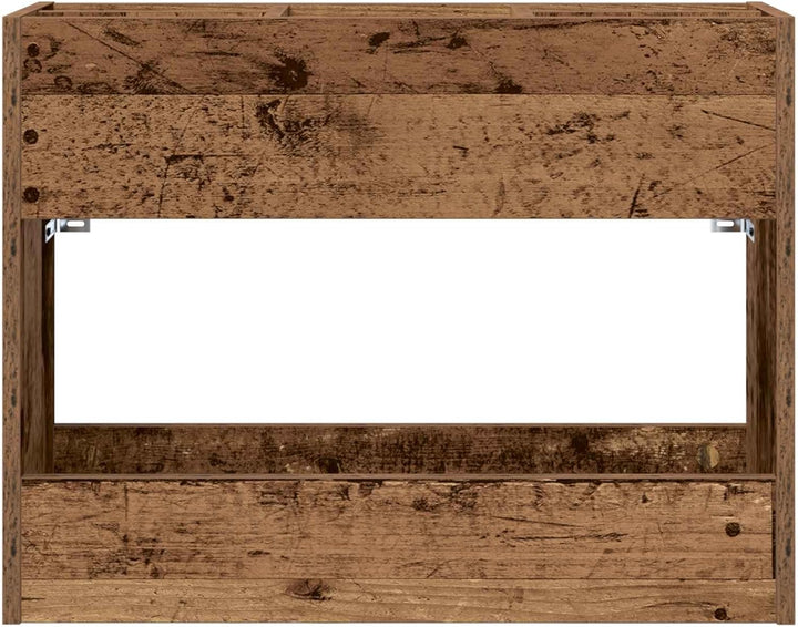 vidaXL Sonnenschirmhalter Altholz 65 x 24 x 50 cm Holzwerkstoff, Stylischer Halter, moderner Regensc
