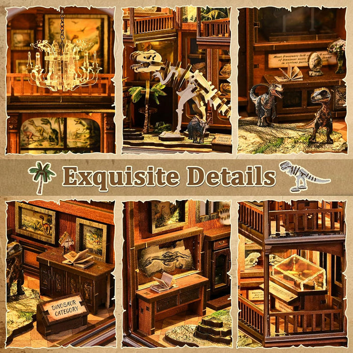 Book Nook Kit, DIY Miniatur Haus Puppenhaus Bausatz Bücherregal Deko für Jugendliche und Erwachsene（