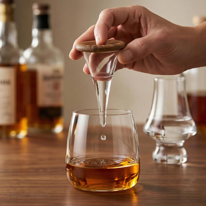 Final Touch Whiskey-Tropfen-Set, Wassertropfen und Glas
