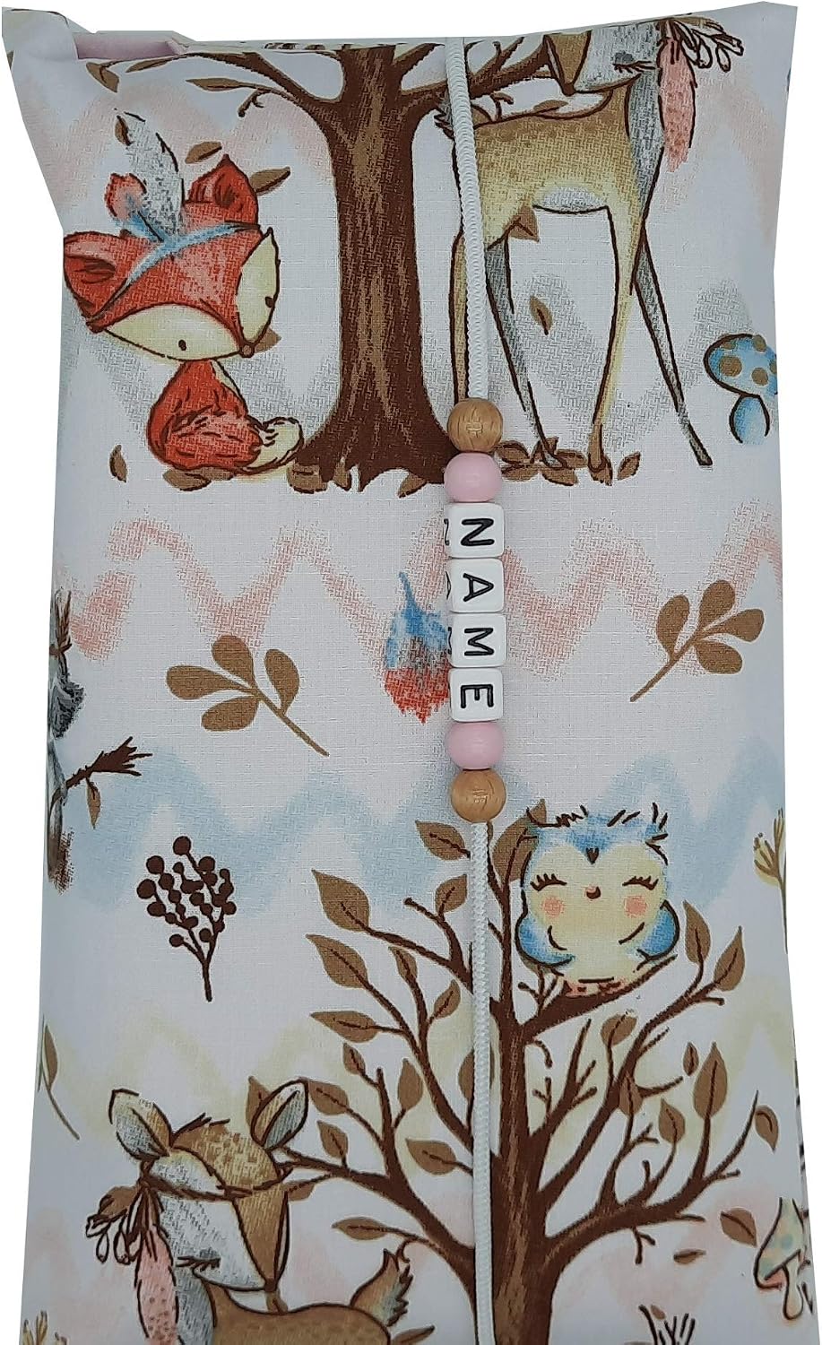 Grosse Windeltasche XXL mit Name Wickeltasche Rosa Innen glatte Baumwolle, Rosa Innen glatte Baumwol