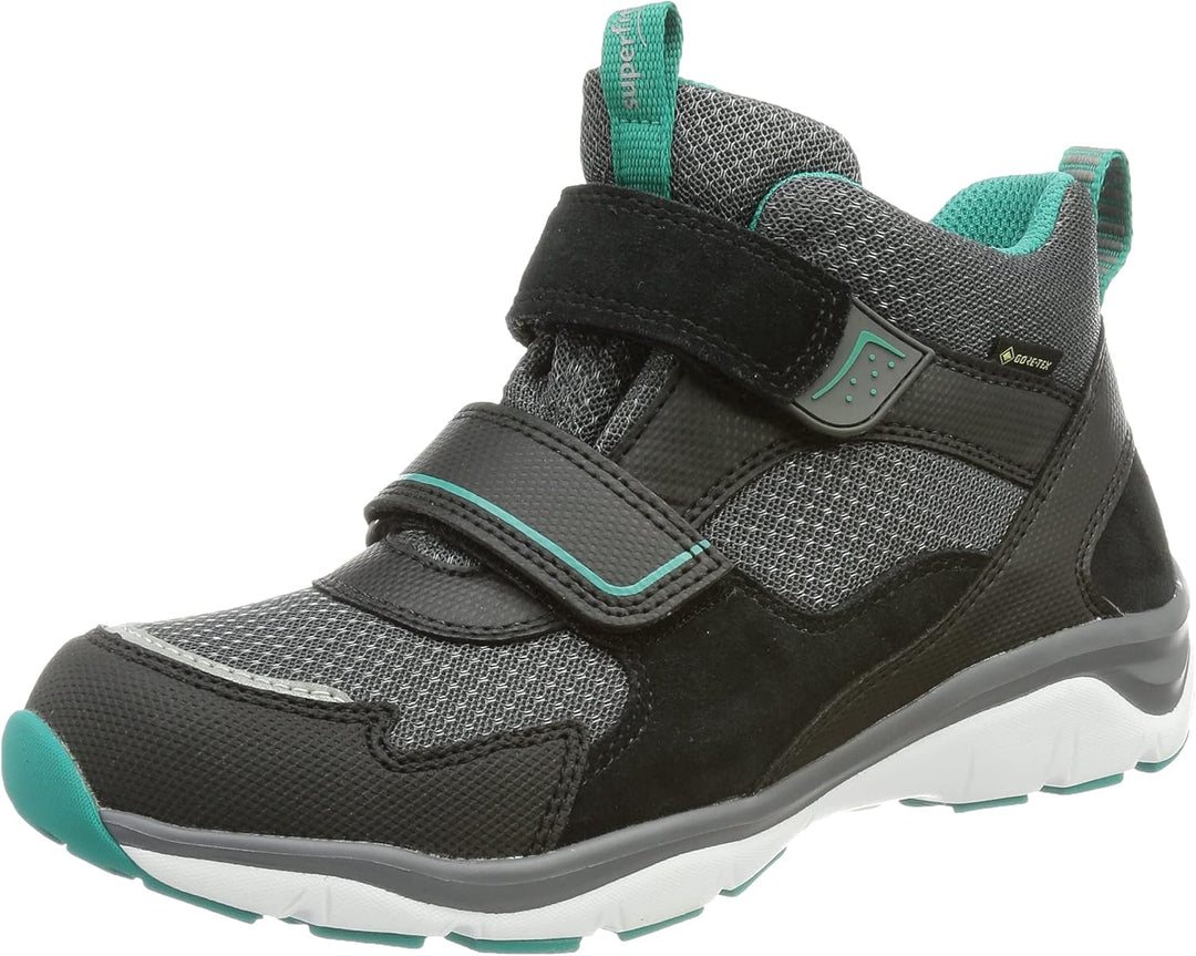 Superfit Jungen Sport5 Gore-tex Sneaker 25 EU Weit Schwarz Grün 0000, 25 EU Weit Schwarz Gr&#xFC;n 0