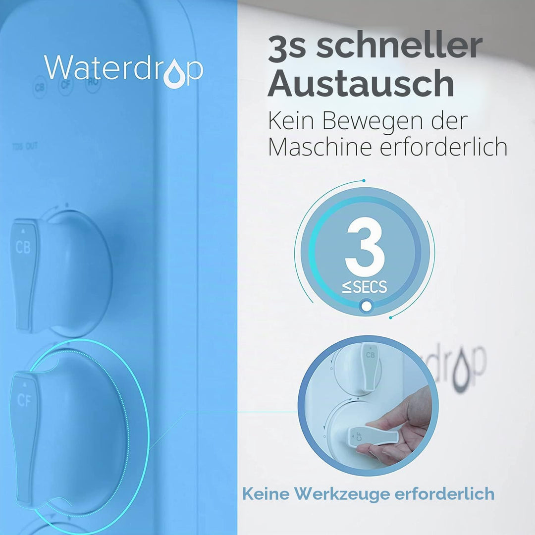 Waterdrop WD-G3-N1CF Filter, 6 Monate Lebensdauer, Ersatz für WD-G3-W Umkehrosmoseanlage 1 Stück, 1