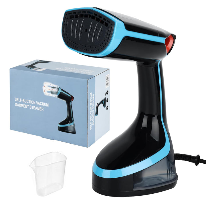 Dampfglätter 1400W, Tragbarer Dampfbügler, 350ml abnehmbarer Wassertank, 4500 Pa Saugleistung, Reise