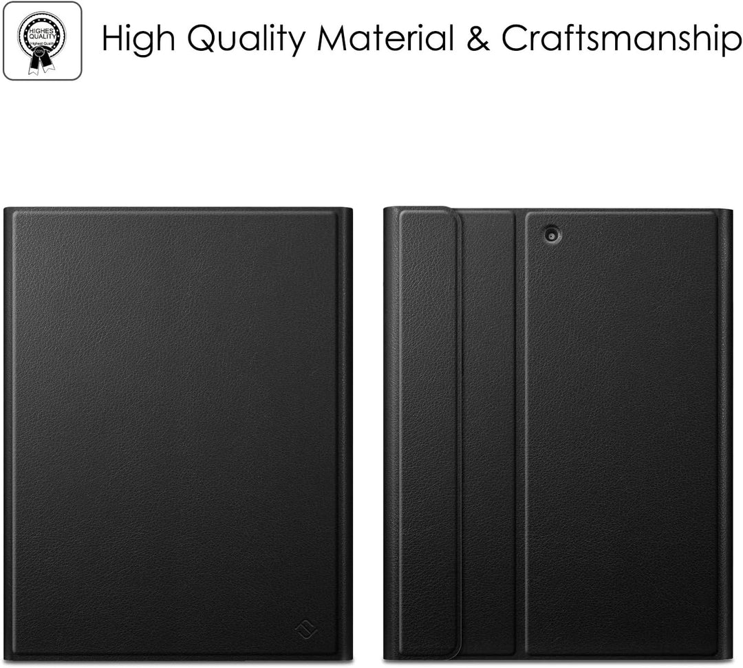 FINTIE Tastatur Hülle für iPad 10.2 Zoll (8. und 7. Generation - 2020/2019), Soft TPU Rückseite Gehä