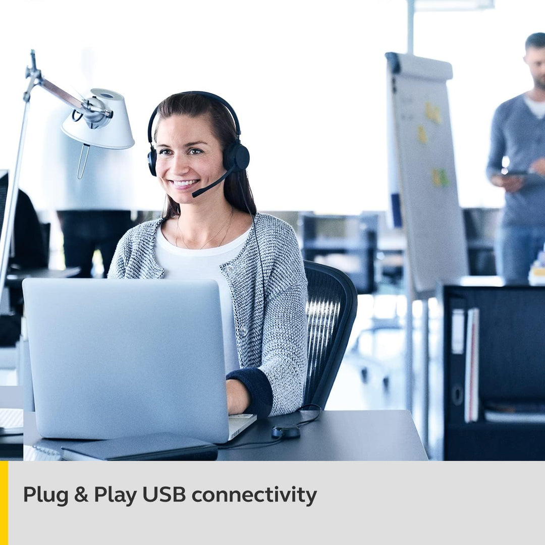 Jabra Evolve 20 SE Mono Headset – Microsoft Teams zertifizierte Kopfhörer für VoIP Softphone mit pas