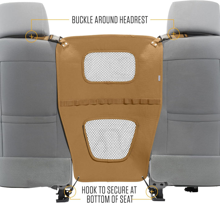 Carhartt, Accessory, Universal Nylon Duck Pet Barrier, Carhartt Brown, Ec, Os, Universal-Haustier-Ba