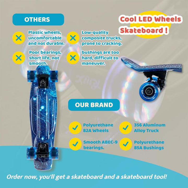 Arrow Board - 22, 27, 31 Zoll Skateboard, KMX Serie Skateboards, geeignet für Anfänger, Kinder und J