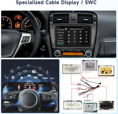 Hodozzy 2G 64G Android Autoradio für Toyota Avensis T27 2008-2015 Radio Carplay Android Auto 9 Zoll