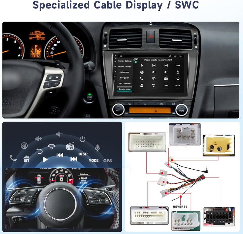 Hodozzy 2G 64G Android Autoradio für Toyota Avensis T27 2008-2015 Radio Carplay Android Auto 9 Zoll