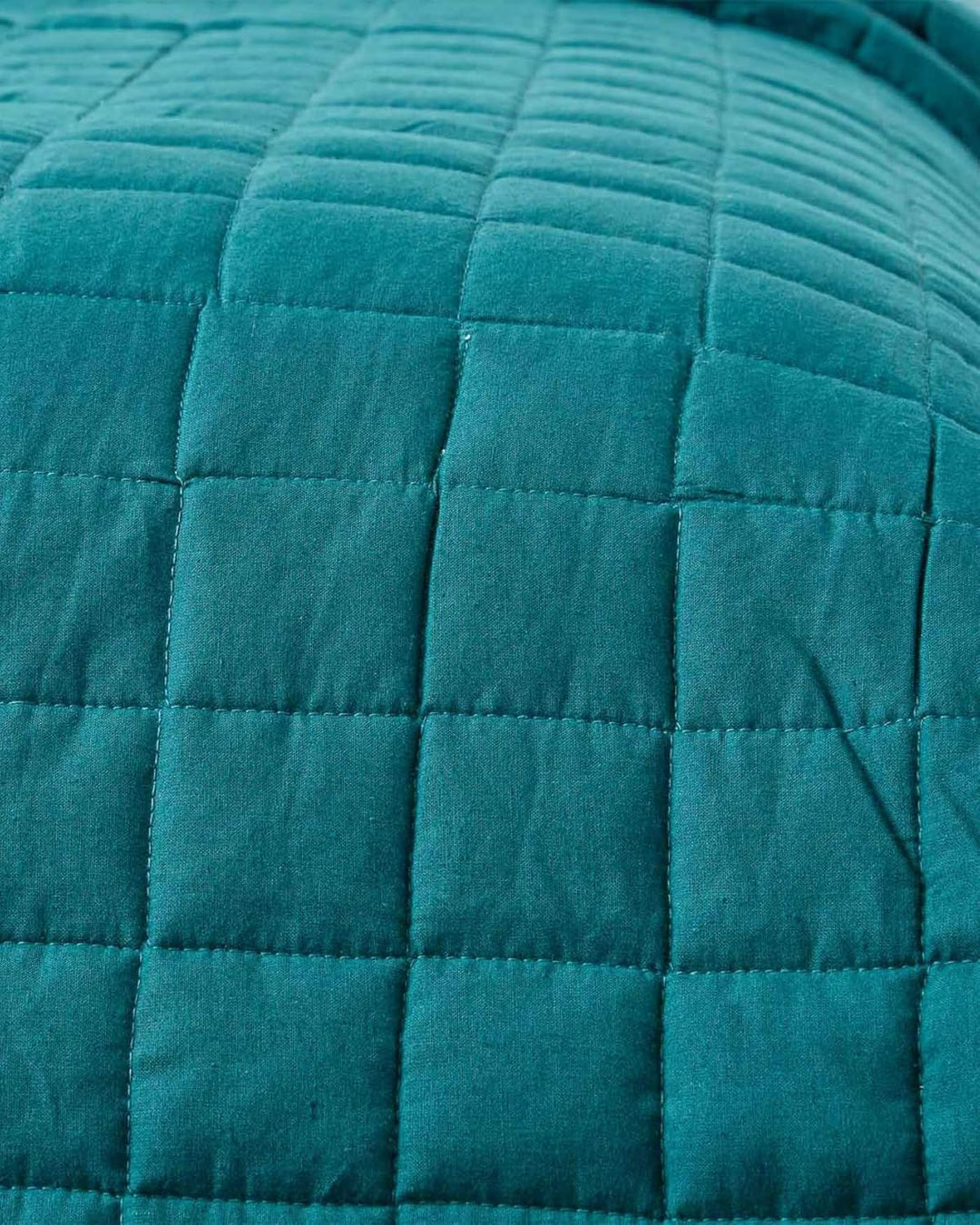 Homescapes Gesteppte Tagesdecke, Petrol/hellblau, Bettüberwurf aus 100% Baumwolle, Wendetagesdecke,