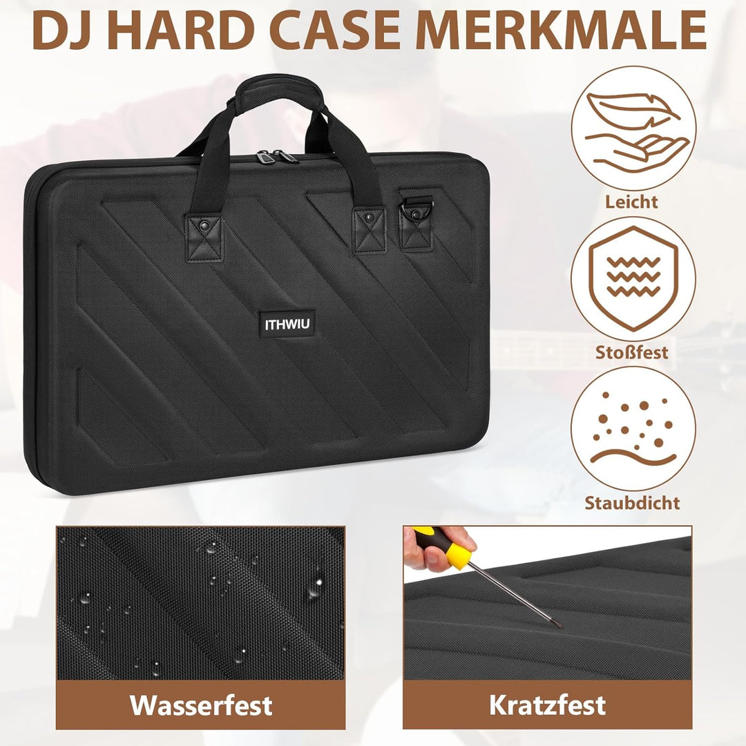 OUUTMEE Hart Reise Tragen Tasche für Pioneer DDJ SR SR2 RR Denon MC4000 Numark NVII Mixtrack Pro 3 N