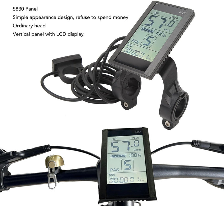 BuyWeek E-Bike Brushless Motor Controller Kit, DC 24V 36V 48V 250W-350W 17A 3 Modus Sinuswellen Regl