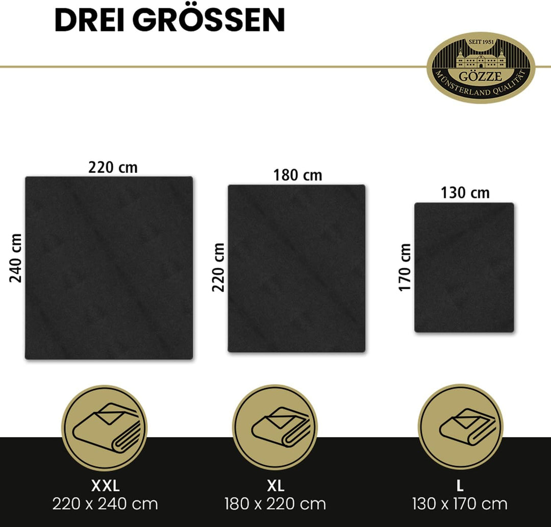 Gözze - Premium Cashmere-Feeling Wohn- und Kuscheldecke, 500 g/m², 130 x 170 cm - Beere Offwhite 130