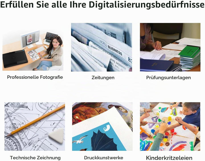 Viisan VF 3240, Flachbettscanner DIN-A3. Max. Auflösung 2400x2400 DPI. Software für Bildbearbeitung