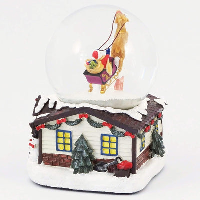Wichtelstube-Kollektion XL LED Schneekugel Weihnachten elektrischer Schneewirbel, viele Melodien und