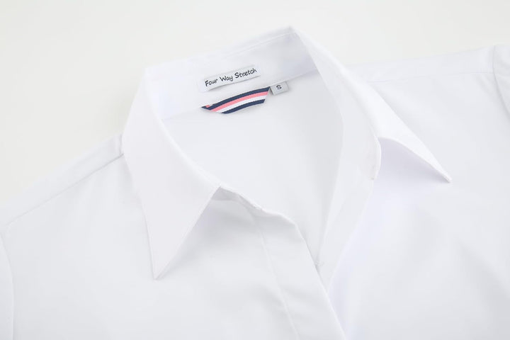 Alex Vando Bluse Damen Langarm Hemd Damen Stretch – Business Button Down Shirts, Bügelfrei Arbeitshe