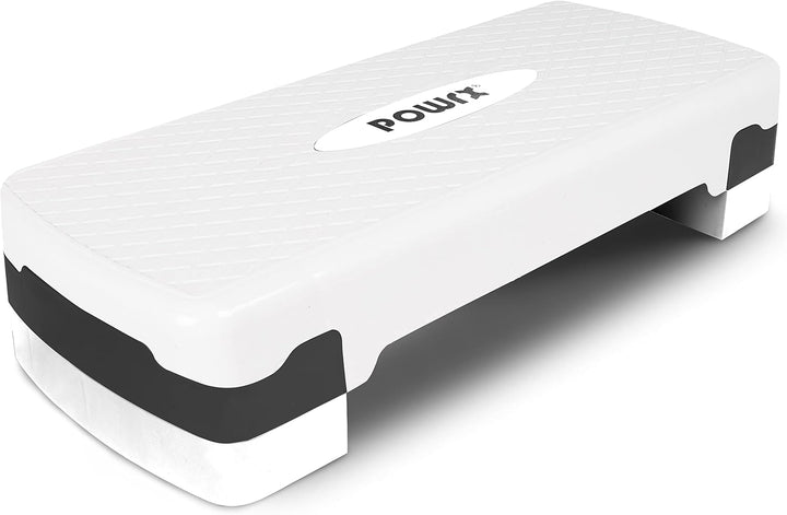 POWRX Steppbrett Fitness höhenverstellbar 10-15cm für Zuhause rutschfest versch. Farben - Stepper, S