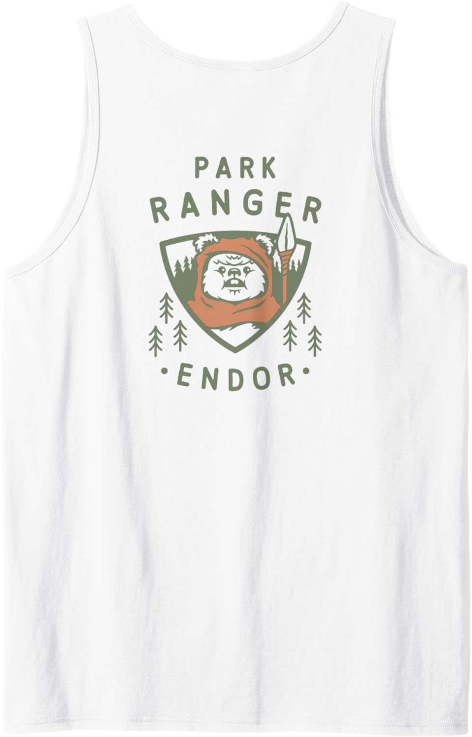 Star Wars Ewok Park Ranger Endor Forest Front & Back Tank Top