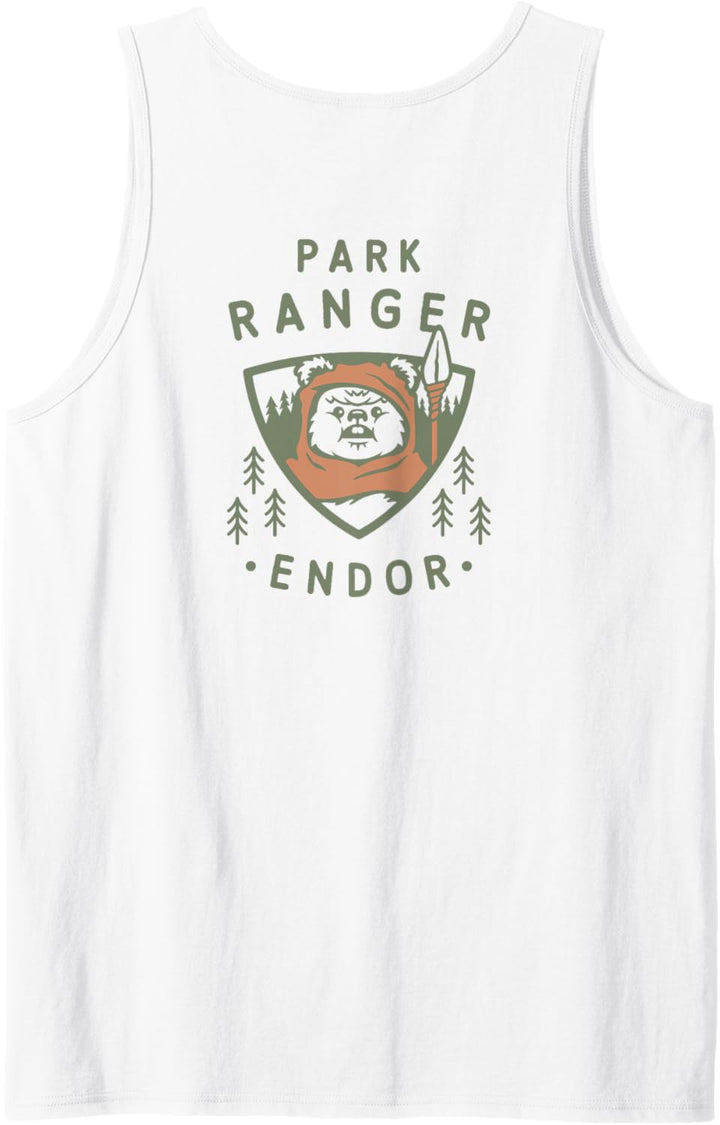 Star Wars Ewok Park Ranger Endor Forest Front & Back Tank Top