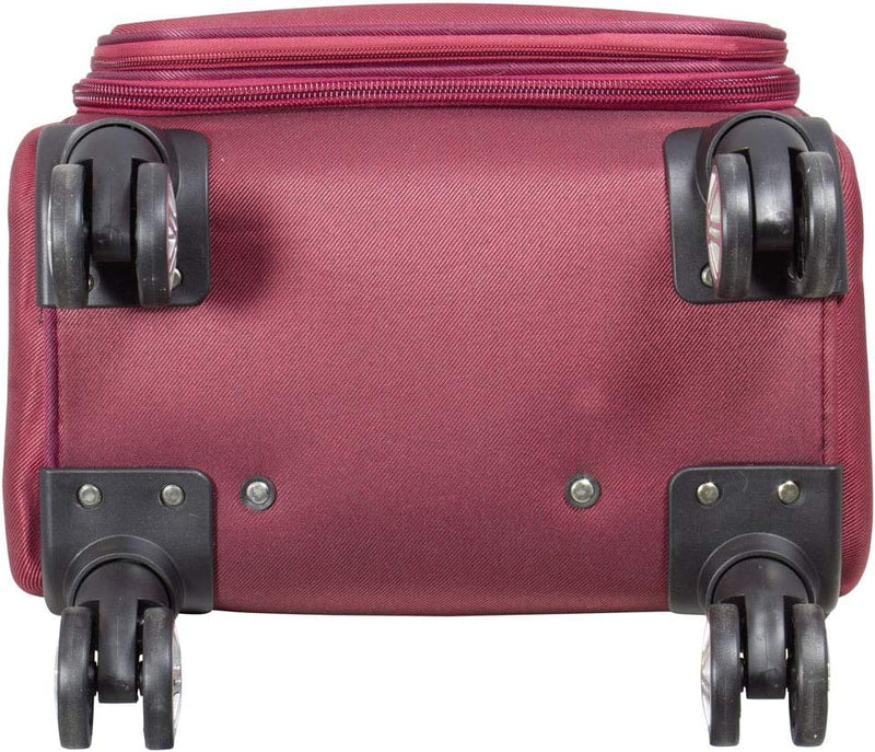 Trendyshop365 Weichgepäck mittlerer Koffer Maribor 68cm 71 Liter 4 Rollen Zahlenschloss Rot Citykoff