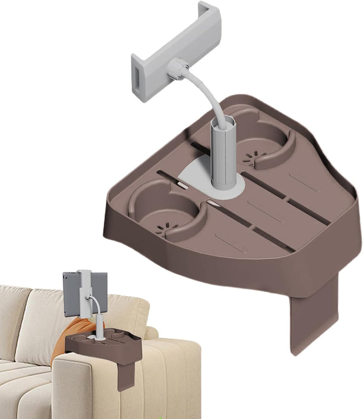 Tisch, Becherhalter | -Seitentischtablett | Verstellbarer Spa -Caddy mit 2 Tasse Halter für die Bade