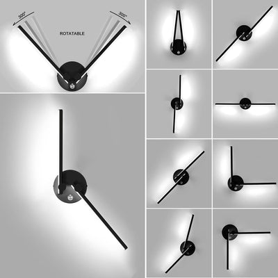 KAWELL 10W Moderne LED Wandleuchte mit Schalter Innen Wandlampe LED Wandbeleuchtung mit 300° Drehbar