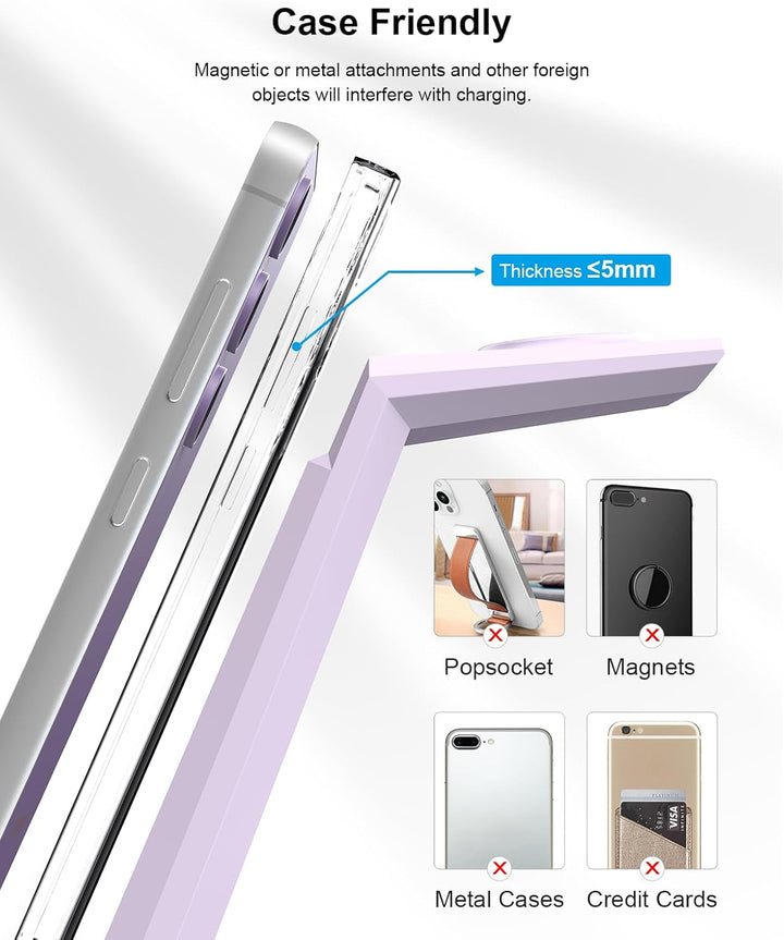 NANAMI Induktive Ladestation für Samsung Wireless Charger 3 in 1 Ladestation Kompatibel für Galaxy W