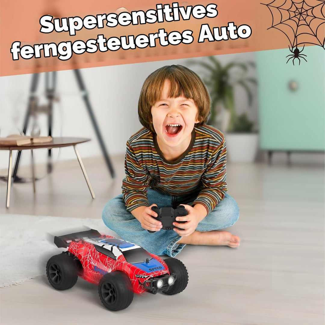 Kizeefun Ferngesteuertes Auto, RC Auto für 3 4 5 6 7 8 9 Jahre Spiele Kinder Toy, 2.4Ghz Off-Road RC