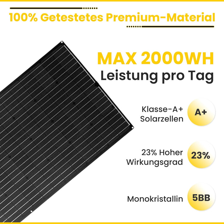 Offgridtec PCB-ETFE 200W 30,8V semiflexibles Solarpanel V2 180 Watt, 180 Watt