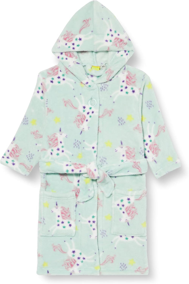 Playshoes Unisex Kinder Fleece-Bademantel Morgenmantel