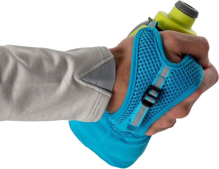 Nathan Running Handheld Quick Squeeze. No-Grip Adjustable Hand Strap. 12oz / 18oz / Insulated. Refle