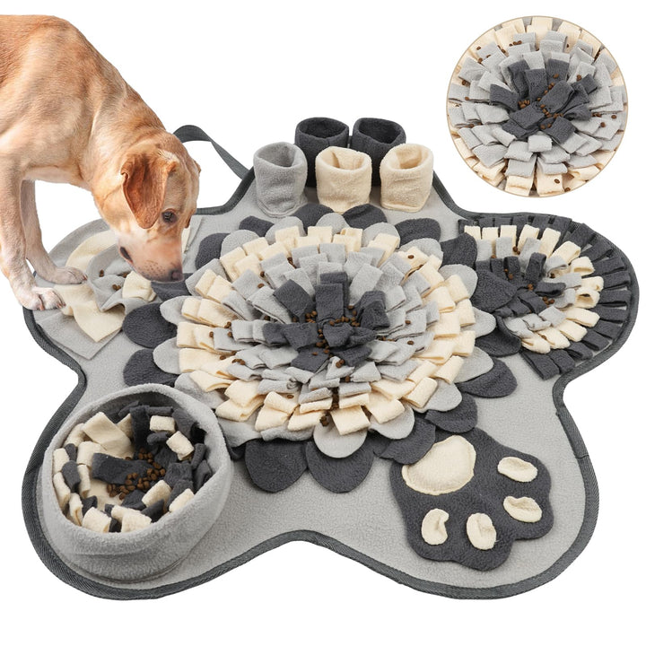 OSDUE Schnüffelteppich Hund, Futterschnüffel-Futtermatte, Hunde-Schnüffelmatte, Welpen-Trainingsmatt