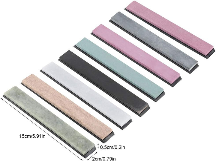 Zerodis Wetzstein-Set, 8-teilig, Schleifstein, Körnung 240/400/800/1000/3000/5000/8000/10000 Schleif