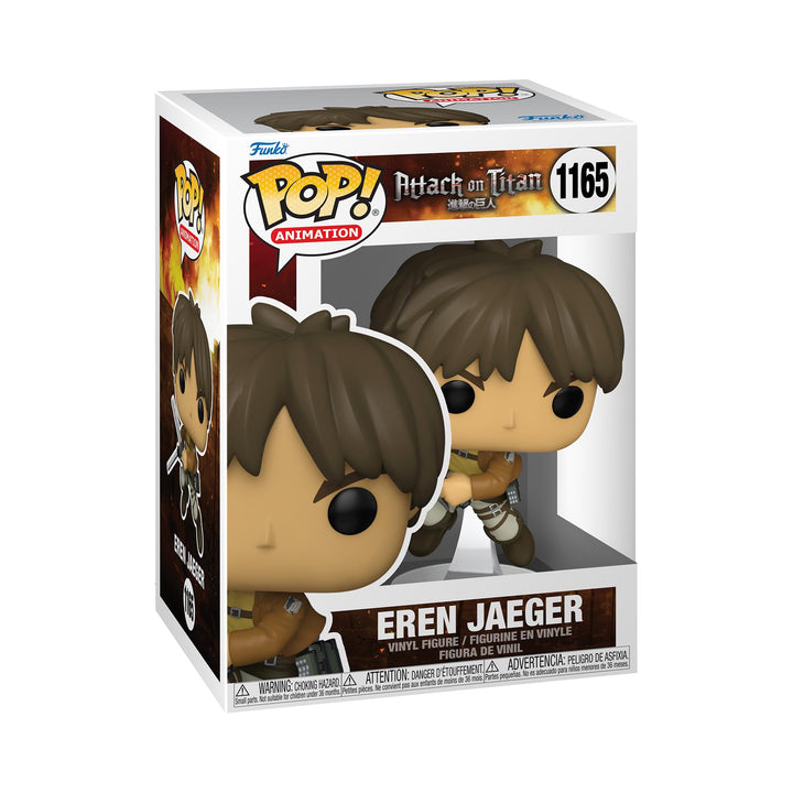 Funko Pop! Animation: Attack On Titan - Eren Jaeger Yeager - Vinyl-Sammelfigur - Geschenkidee - Offi
